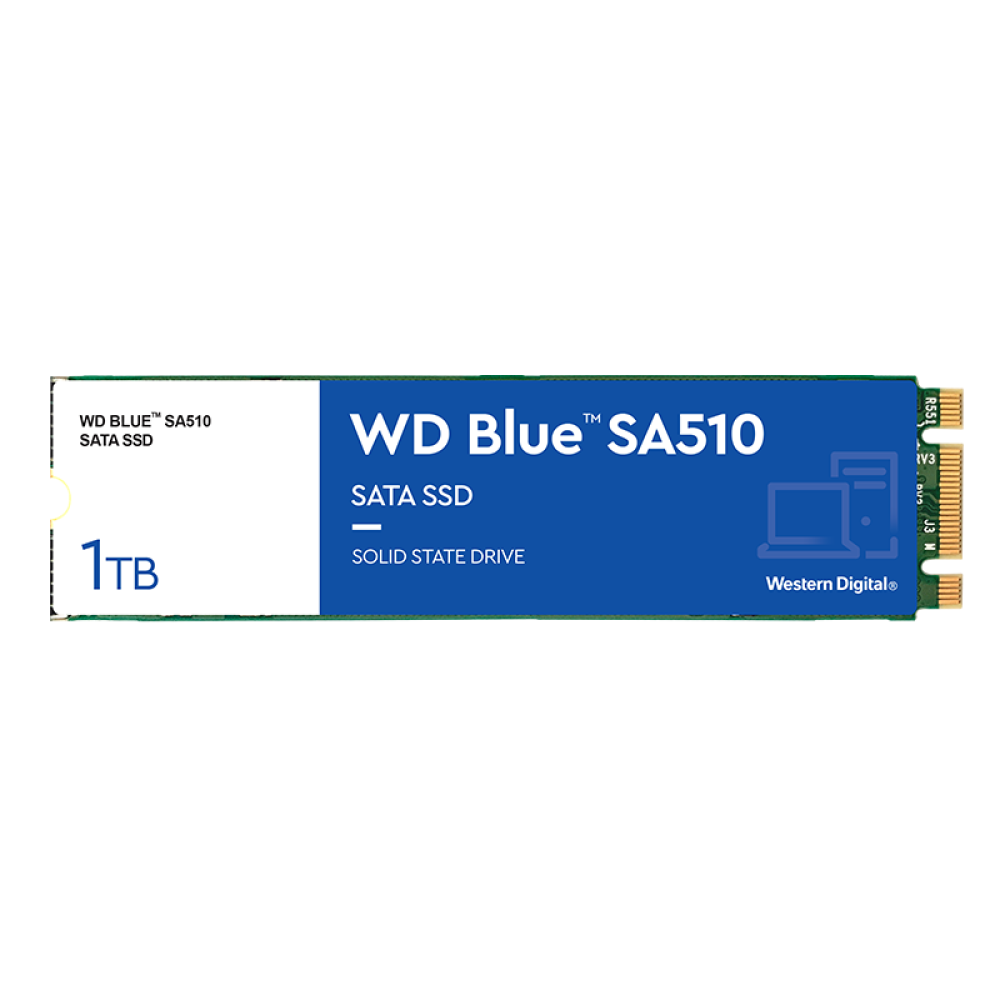 SSD-накопитель Western Digital SA510 Blue 1ТБ твердотельный накопитель western digital blue sa510 1tb wds100t3b0a