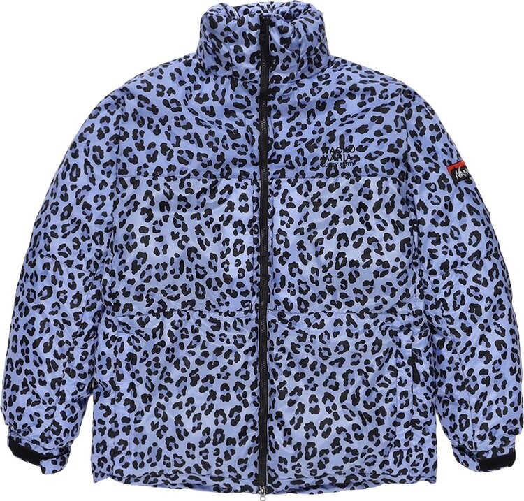 

Куртка Wacko Maria Leopard Down Jacket 'Purple', фиолетовый