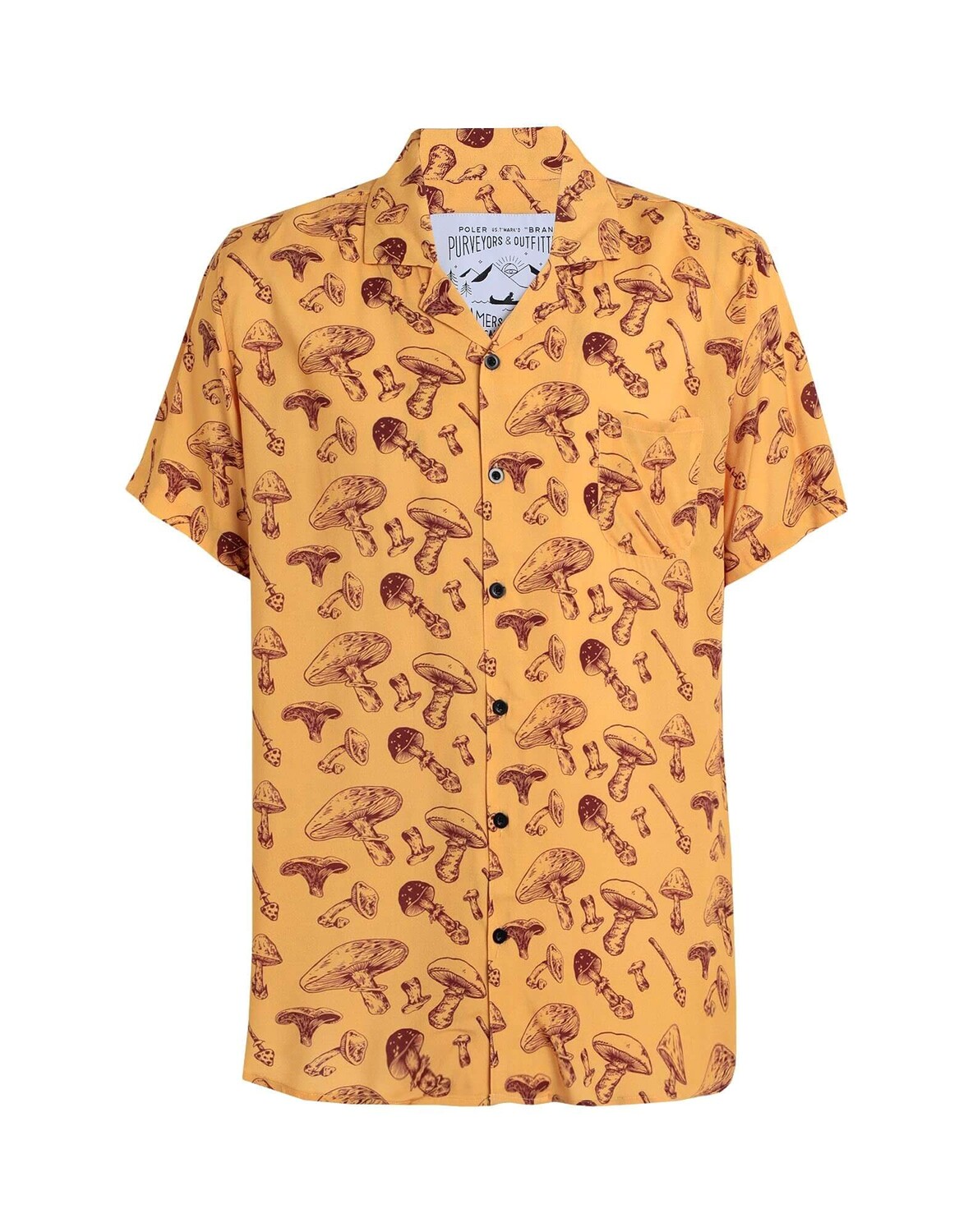 

Рубашка Poler Aloha Hemd Patterned, охра