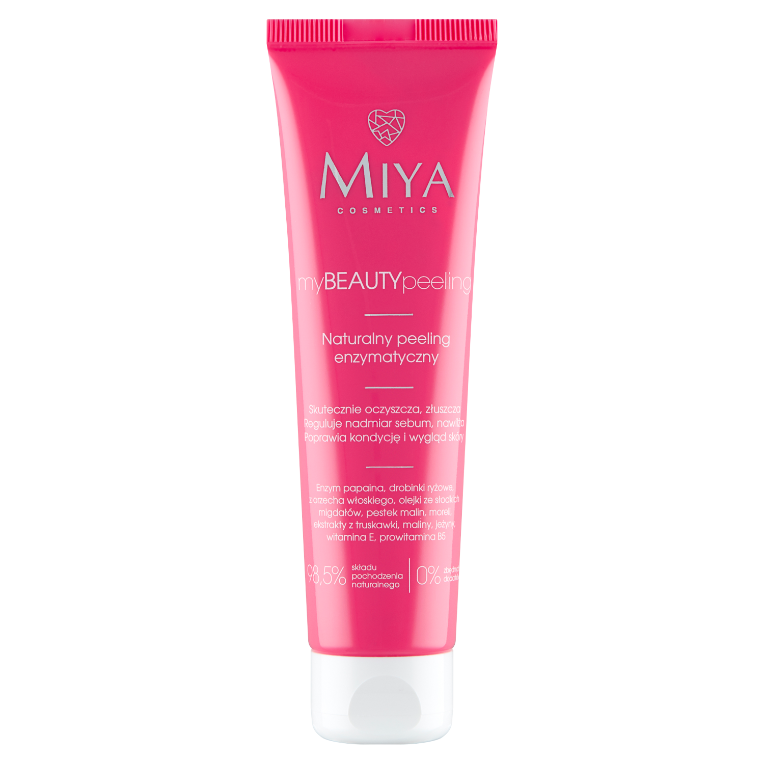 Miya Cosmetics myBEAUTYpeeling Натуральный энзимно-механический скраб для лица, 60 мл - фото