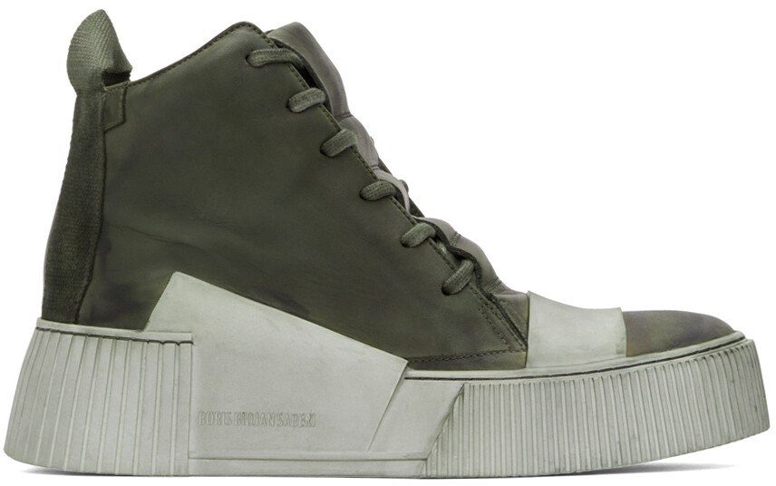 

Эксклюзивные кроссовки SSENSE цвета хаки Bamba 1.1 Boris Bidjan Saberi