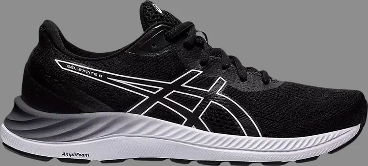 

Кроссовки wmns gel excite 8 wide 'black white' Asics, черный