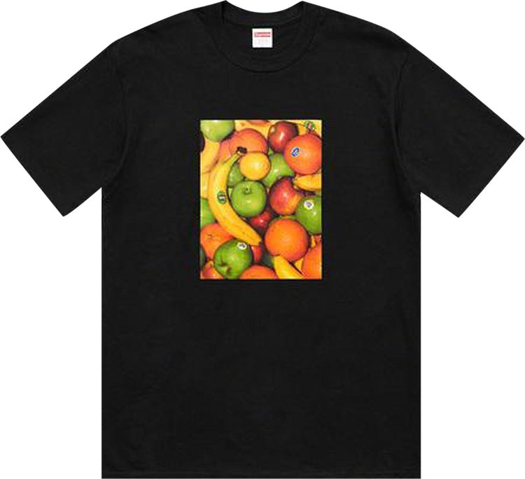Футболка Supreme Fruit Tee 'Black', черный футболка supreme fruit tee green зеленый