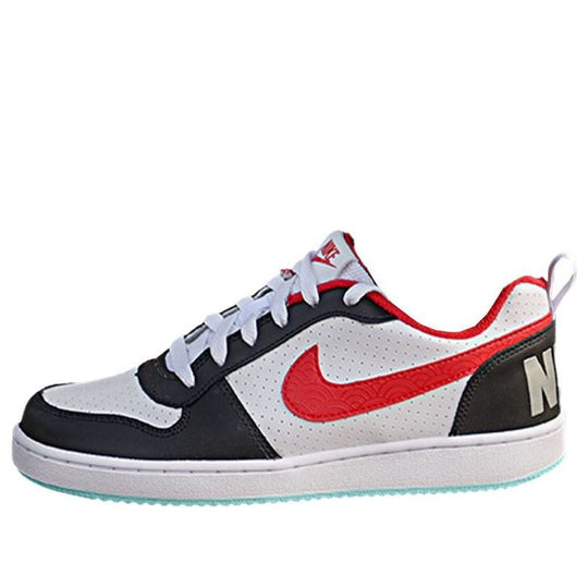 Кроссовки (WMNS) Nike Court Borough Low Sneakers White/Red/Black DQ5354-161, белый кроссовки lacoste court master pro white red
