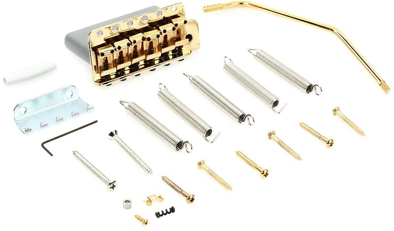 

Мост Fender American Vintage Strat Tremolo в сборе — золотой (2 шт.) комплект 0992049200=2