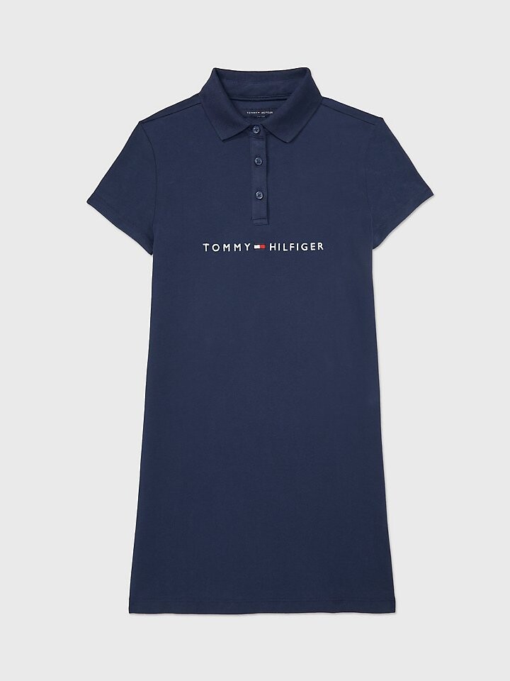 

Платье Tommy Hilfiger Kids' Logo Polo, темно-синий