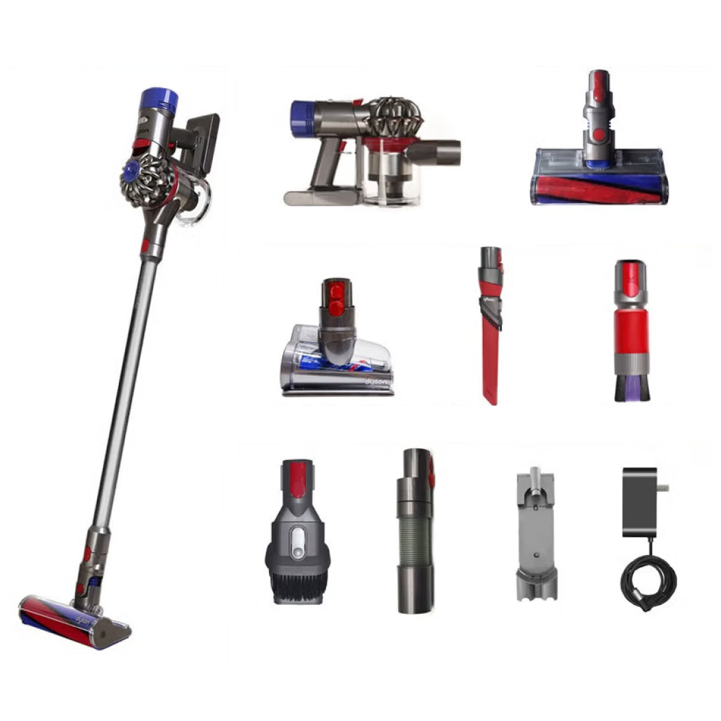 

Пылесос Dyson V8 Fluffy (2022), никель/серебро