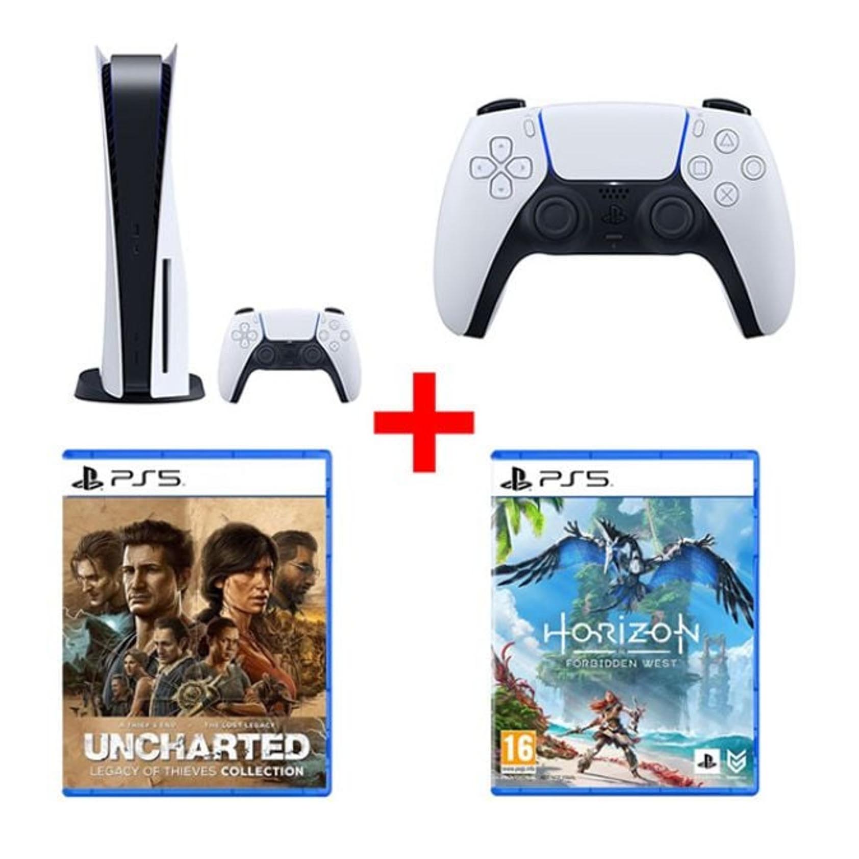 Игровая консоль Sony Playstation 5 Console Standard Edition + 2 игры +  геймпад, 825 ГБ, белый – купить с доставкой из-за рубежа через платформу  «CDEK.Shopping»