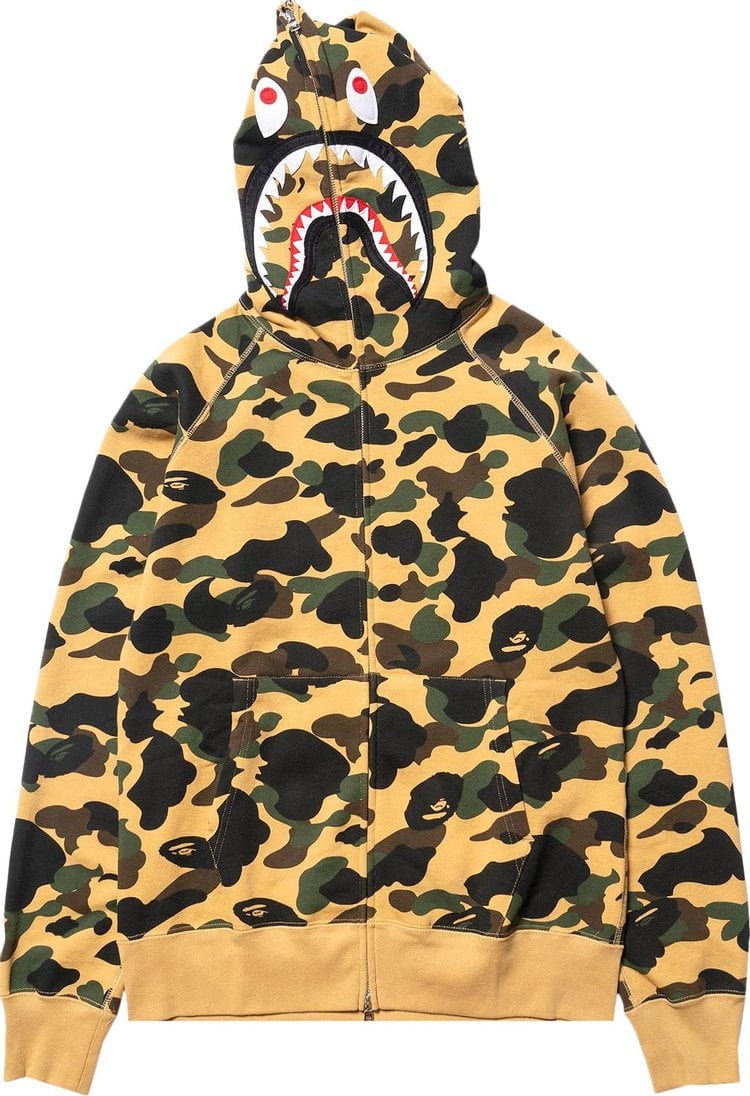 Худи BAPE 1st Camo Shark Full Zip Hoodie Yellow, желтый – заказать по  доступной цене из-за рубежа в «CDEK.Shopping»