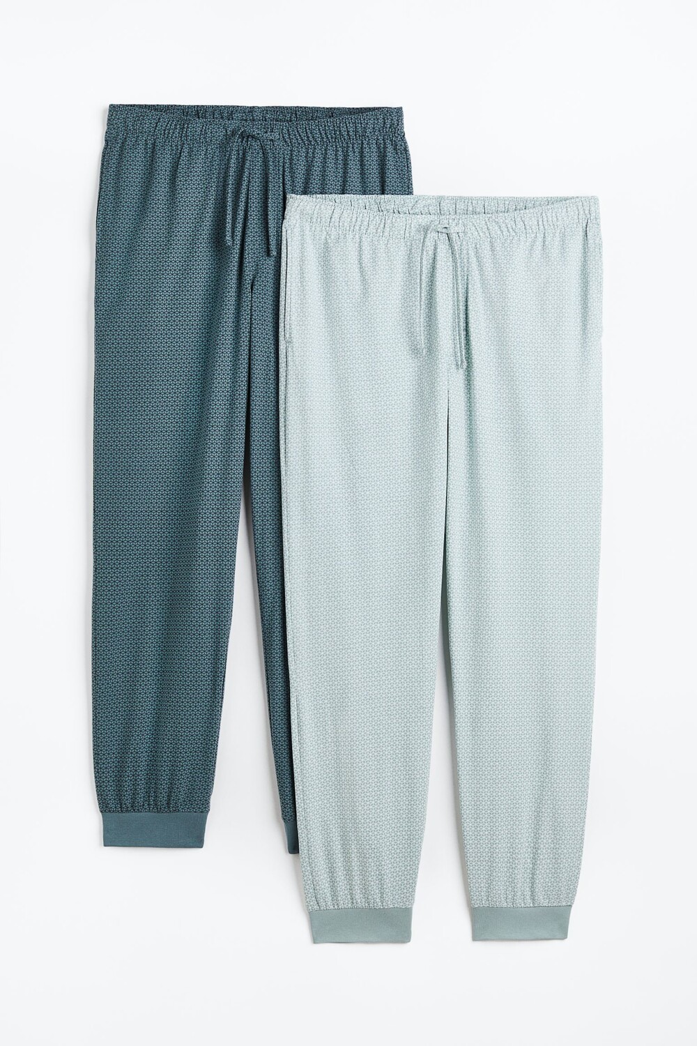 

Комплект брюк H&M Regular Fit Pajama, 2 предмета, бирюзовый