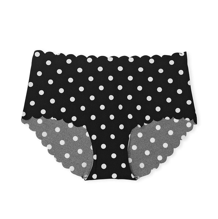 

Трусы Victoria's Secret Sexy Illusions No-Show Scallop Hiphugger, черный