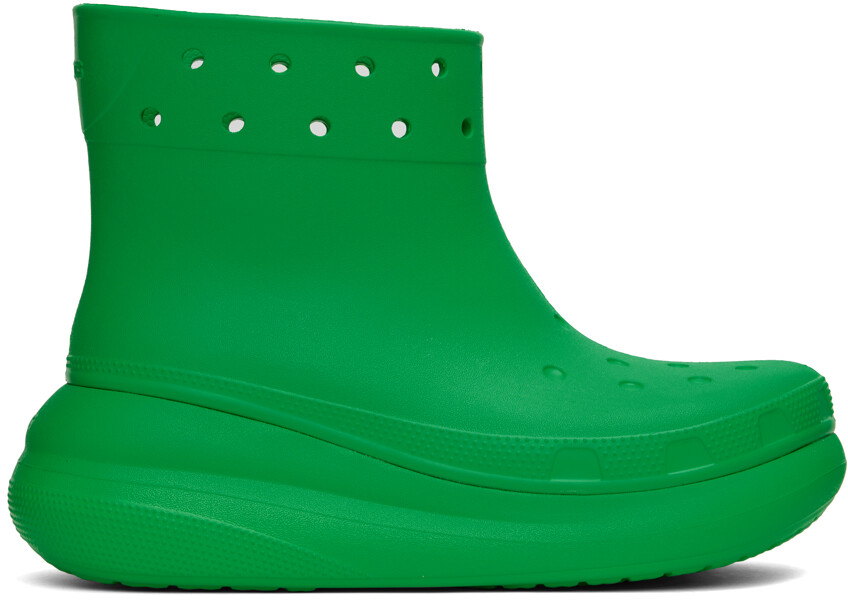 

Зеленые ботинки Crush Crocs