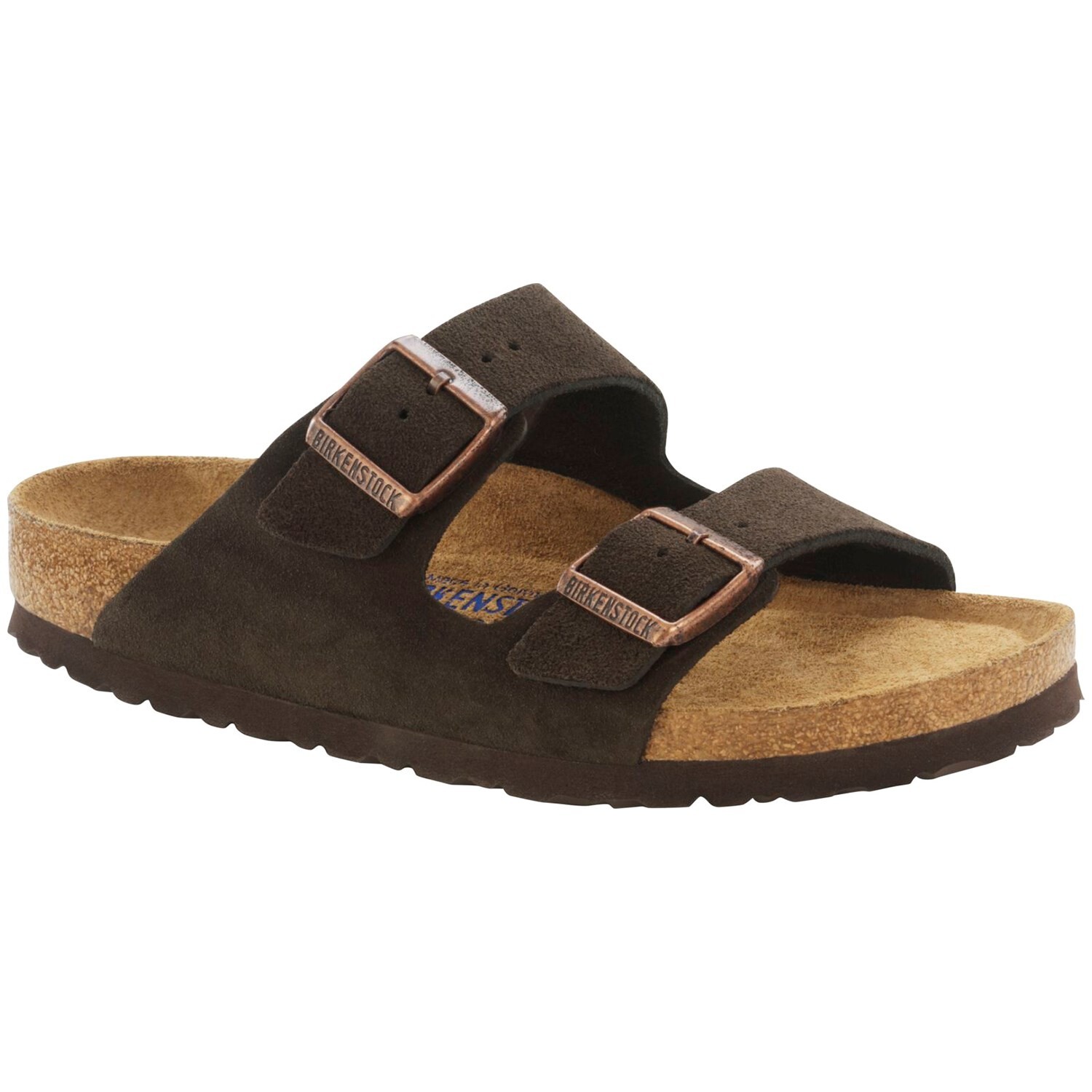 

Замшевые сандалии Birkenstock Arizona с мягкой стелькой, мокко