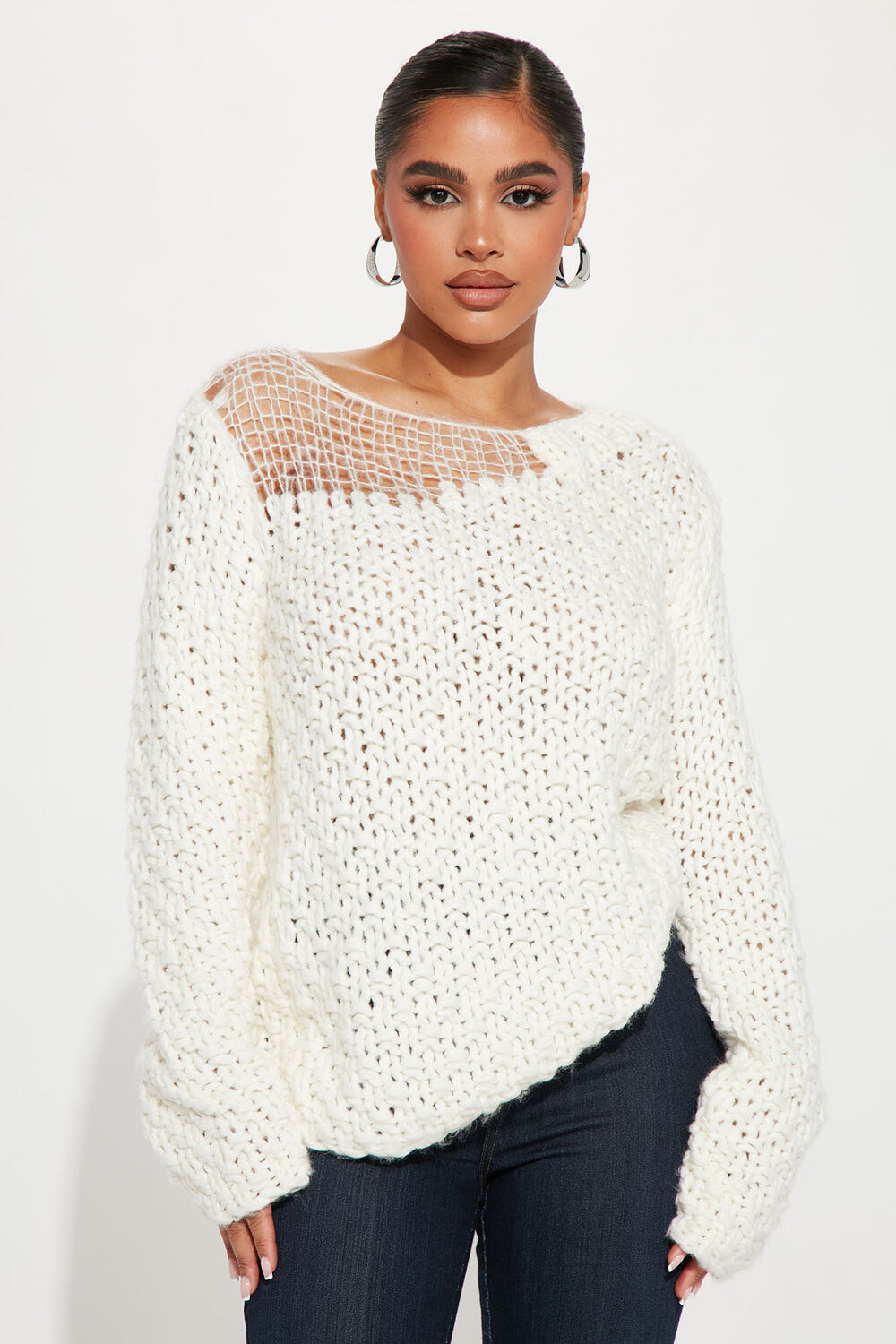 

Свитер Fashion Nova LT10637BFN, слоновая кость