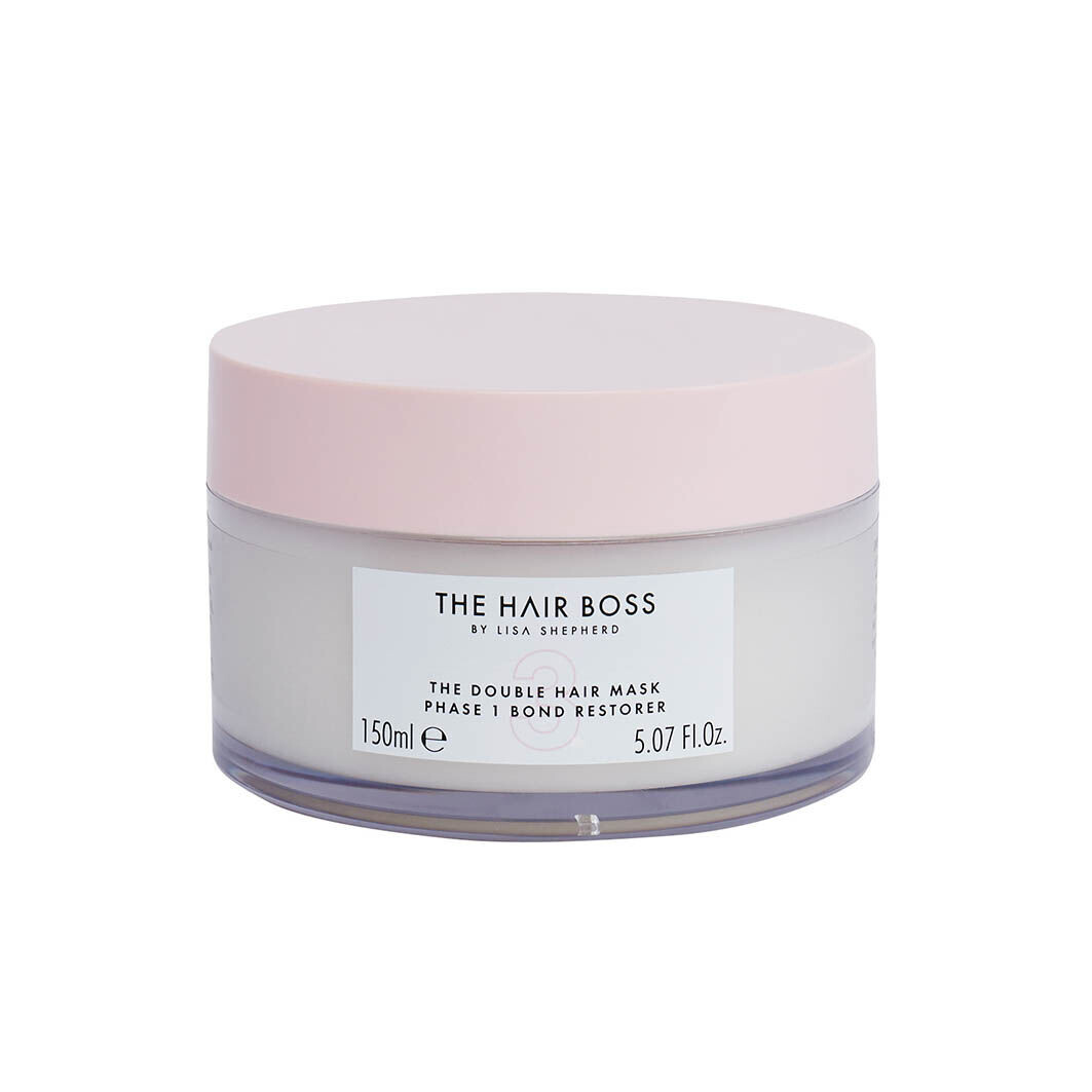 

The Hair Boss The Double Hair Mask кератиновые увлажняющие маски, восстанавливающие структуру волос, 2х150 мл/1 уп.