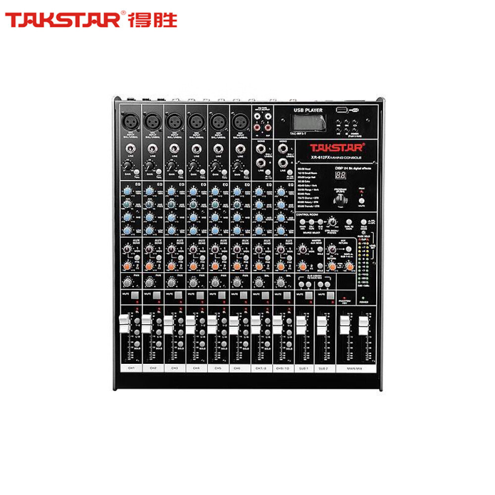 

Микшер Takstar XR-612FX 12-полосный
