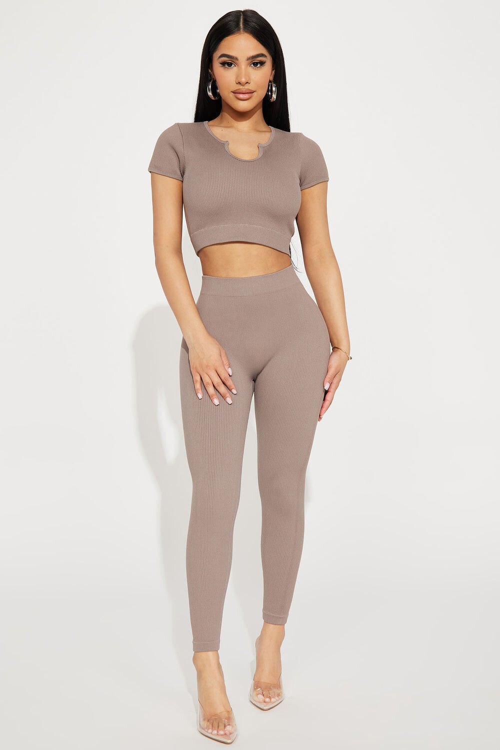 

Леггинсы Fashion Nova 51846SET, мокко