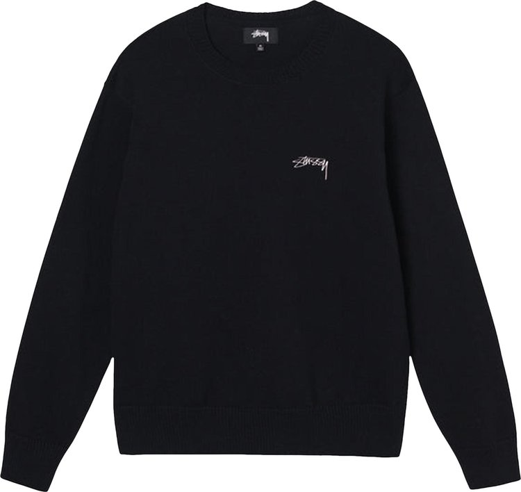 Свитер Stussy Care Label Sweater 'Black', черный
