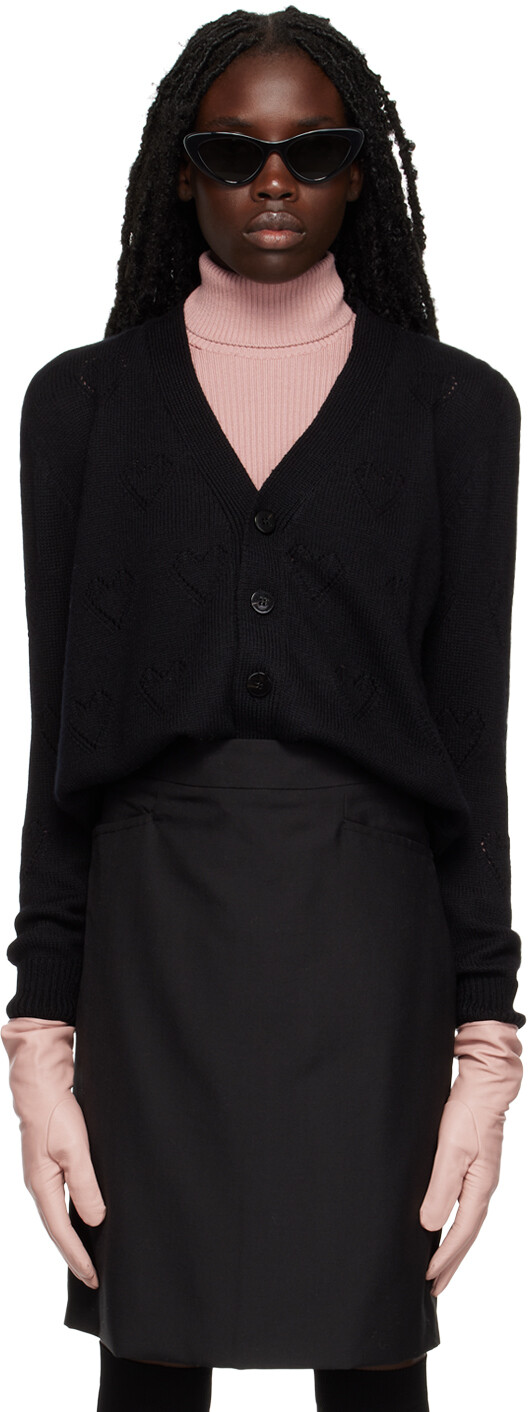 

Кардиган SSENSE Exclusive Black Hearts Ernest W. Baker
