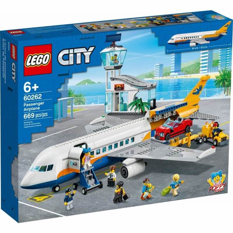 Конструктор Пассажирский самолёт Airport 60262 LEGO City конструктор пассажирский экспресс поезд lego 60337 city