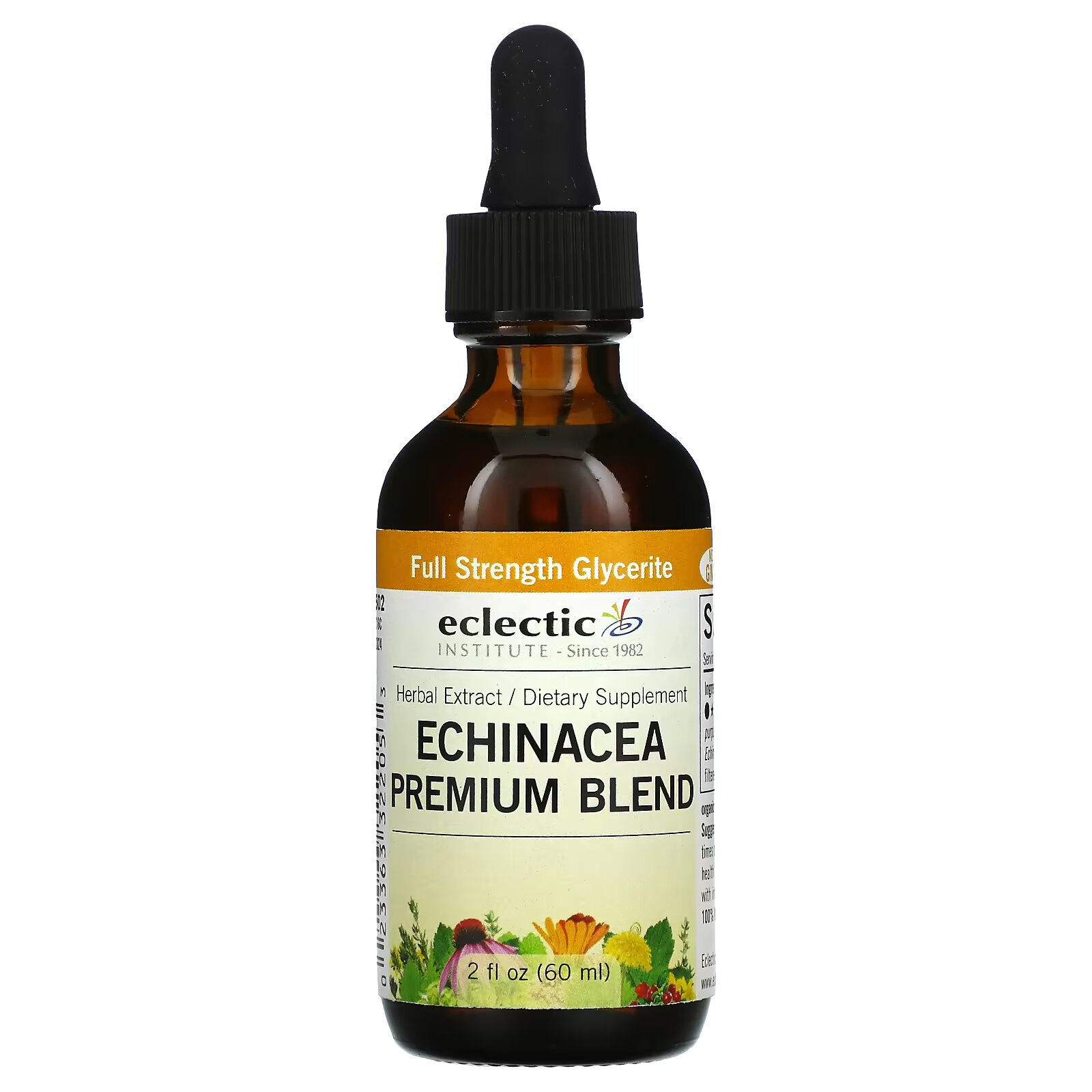 Eclectic Institute, Echinacea Premium Blend, 2 fl oz ( 60 ml) eclectic institute echinacea premium blend 2 fl oz 60 ml
