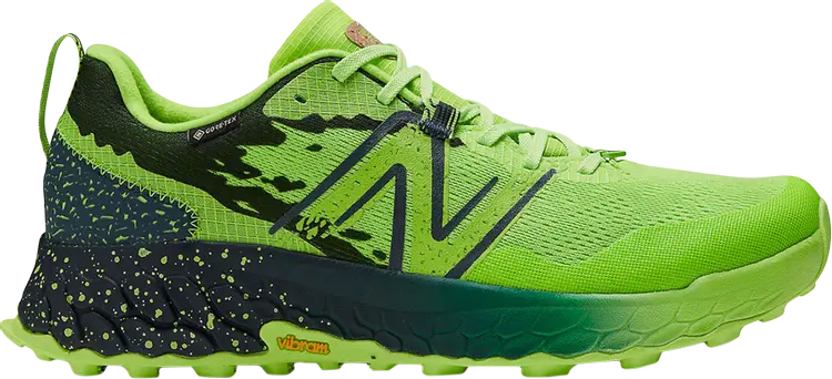 

Кроссовки New Balance Fresh Foam X Hierro v7 GORE-TEX 2E Wide 'Pixel Green Natural Indigo', зеленый