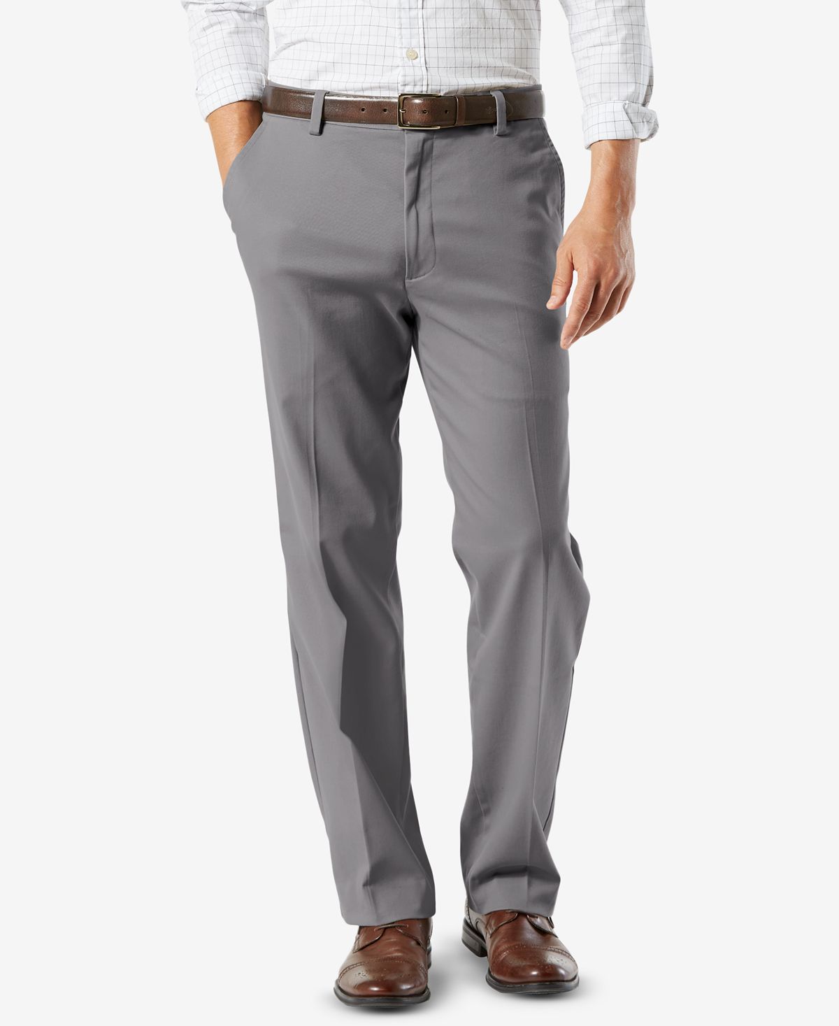 Мужские брюки easy classic fit цвета хаки стрейч Dockers, мульти
