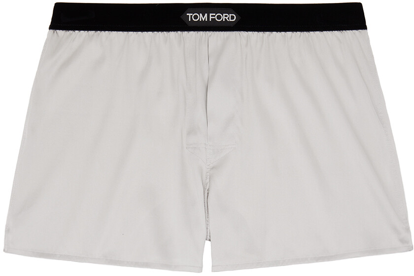 

Серые боксеры с нашивками TOM FORD