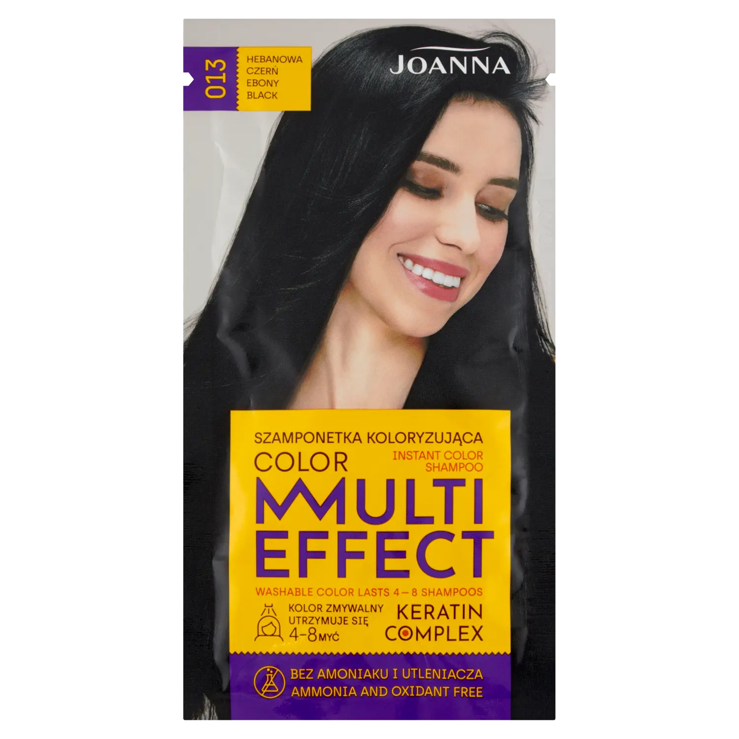 

Joanna Multi Effect оттеночный шампунь 013 черное дерево, 35 г