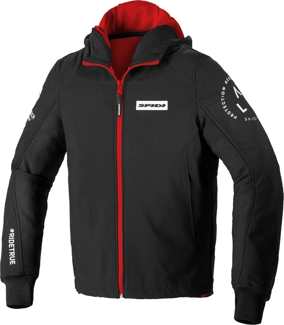 

Толстовка Spidi TexTech Armor Evo мотоциклетная, черный/красный