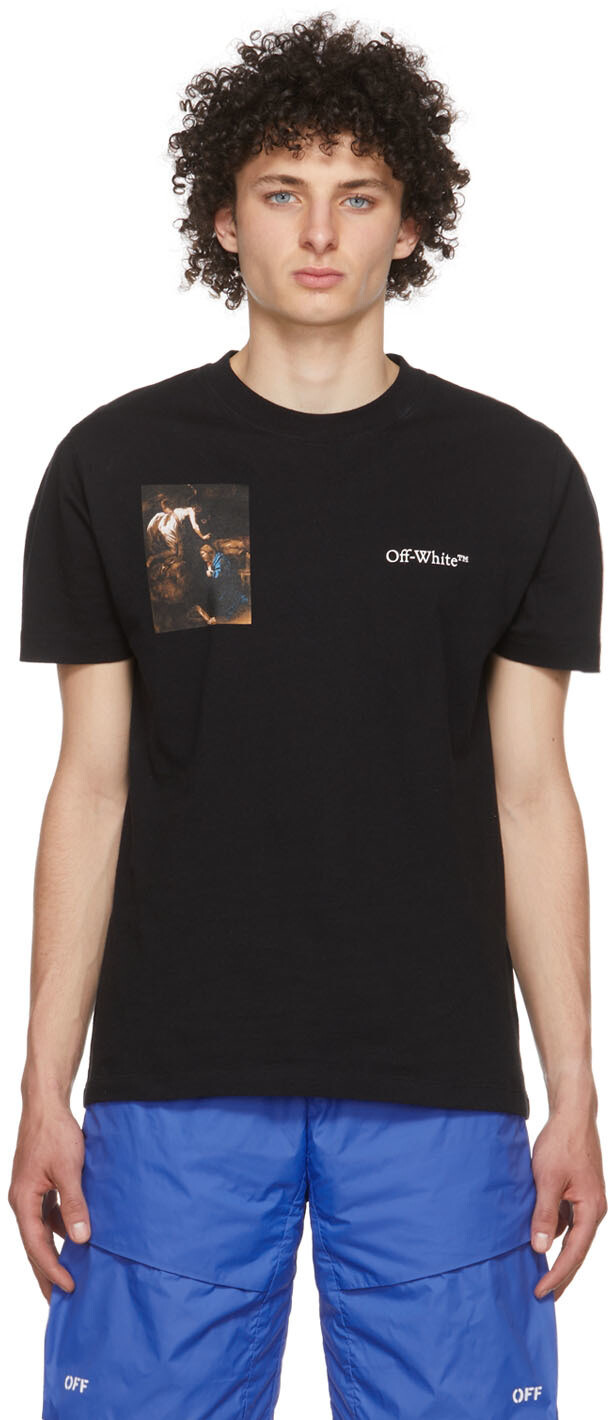 

Черная футболка Caravaggio с лютней Off-White