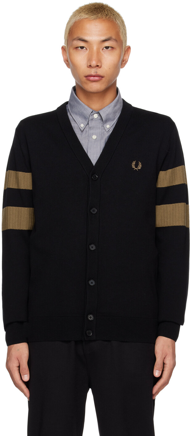 

Черный кардиган на пуговицах Fred Perry