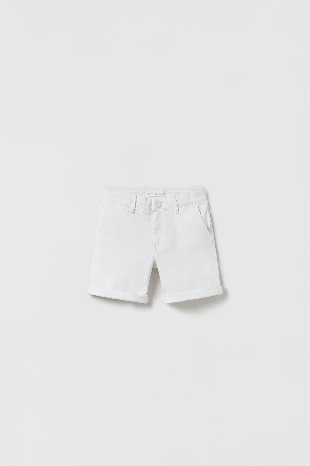

Однотонные шорты чинос Zara, белый