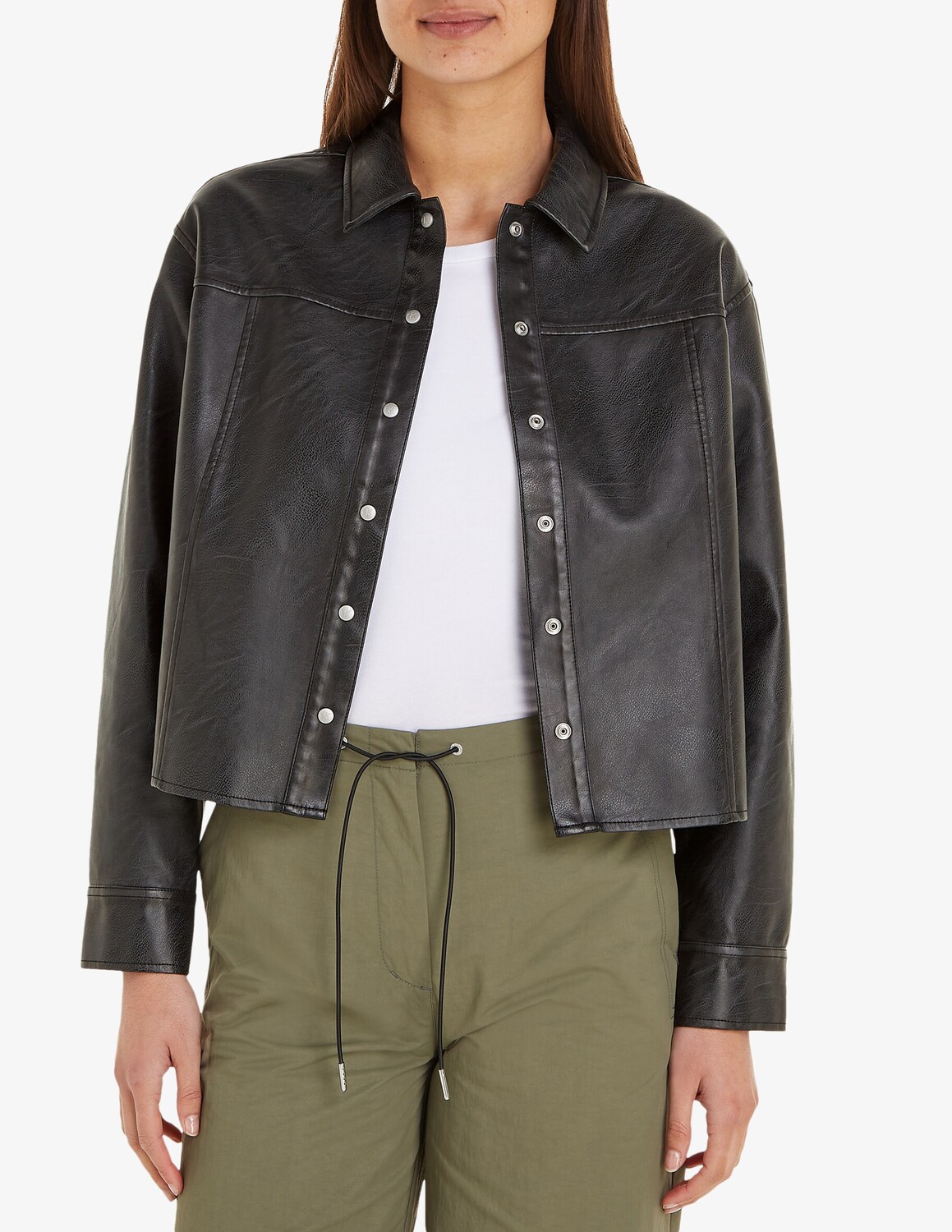 

Куртка из искусственной кожи Calvin Klein Jeans, черный