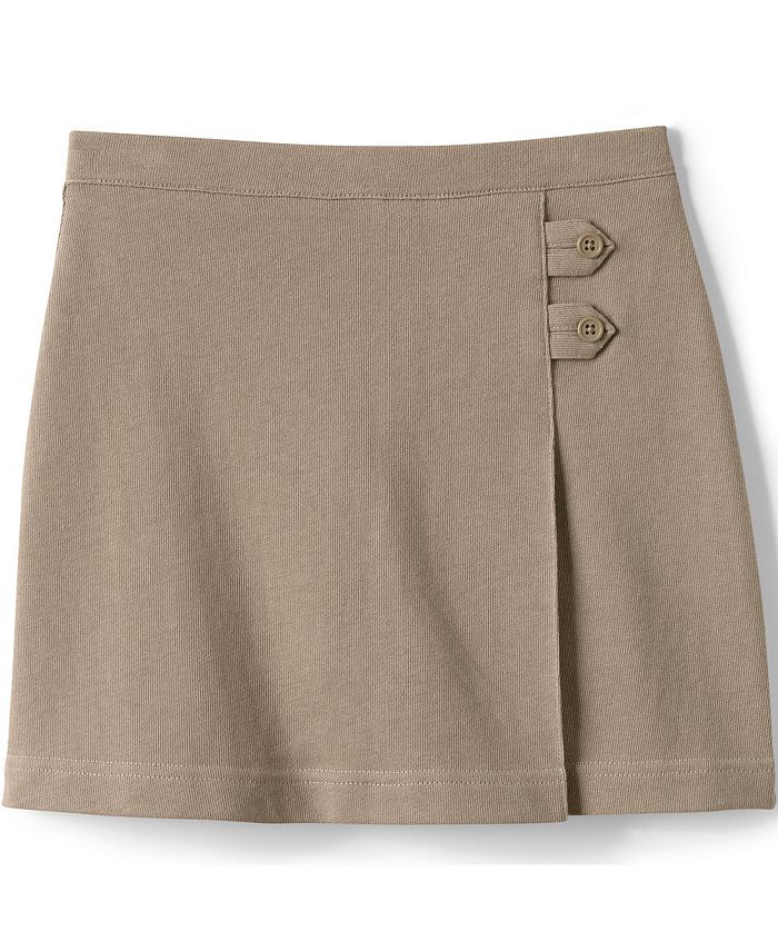 цена Школьная форма для девочек, вяжем юбку выше колена Lands' End, коричневый/бежевый