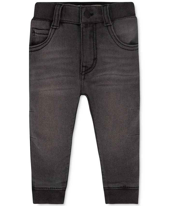 Вязаные джинсовые брюки-джоггеры для маленьких мальчиков Levi's, серый