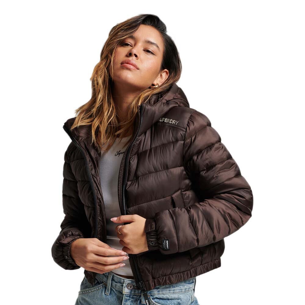 

Куртка Superdry Code Crop Sport Bomber, коричневый