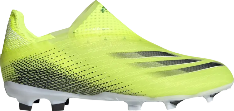 

Бутсы Adidas X Ghosted+ Laceless FG J 'Solar Yellow', желтый