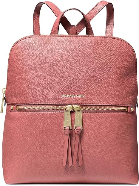 Средний тонкий рюкзак Michael Kors Rhea на молнии, розовый цена и фото