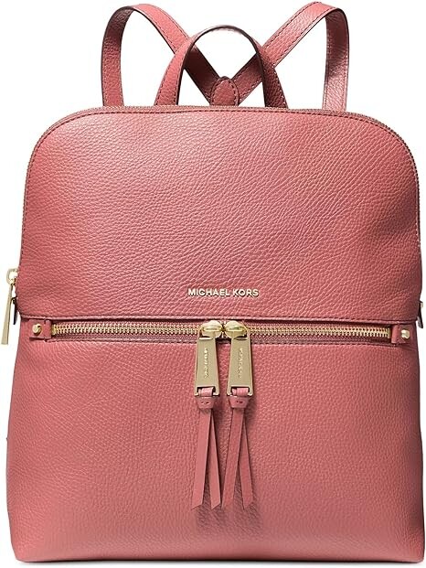 

Средний тонкий рюкзак Michael Kors Rhea на молнии, розовый