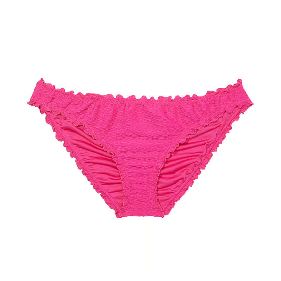 Плавки бикини Victoria's Secret Swim Mix & Match Ruffle Cheeky Fishnet, розовый плавки бикини victoria s secret swim mix