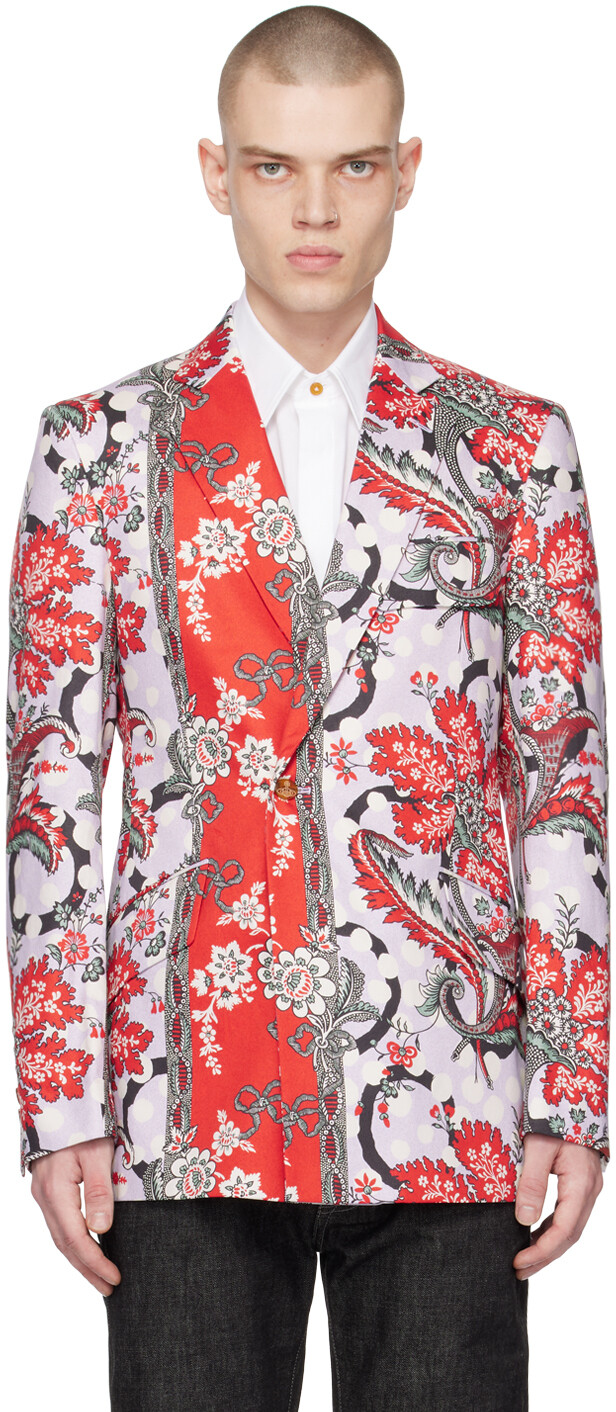 

Разноцветный блейзер Raf Vivienne Westwood