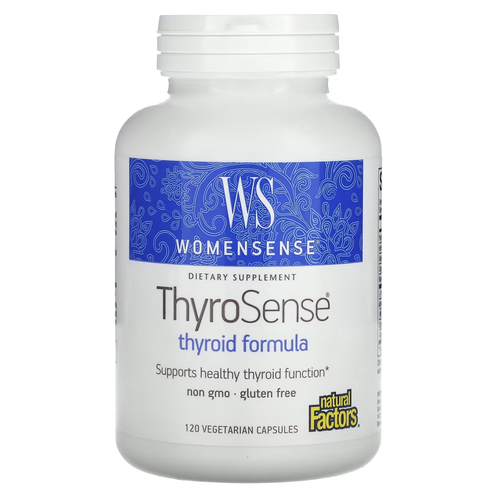 Natural Factors WomenSense ThyroSense средство для щитовидной железы, 120 вегетарианских капсул - фото