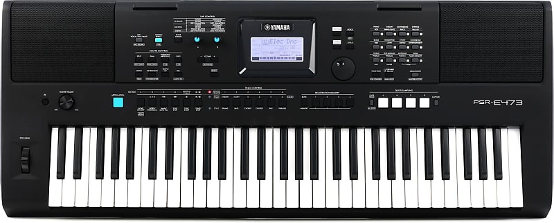 цена Портативная клавиатура Yamaha PSR-E473 с адаптером питания PSR-E473 Portable Keyboard