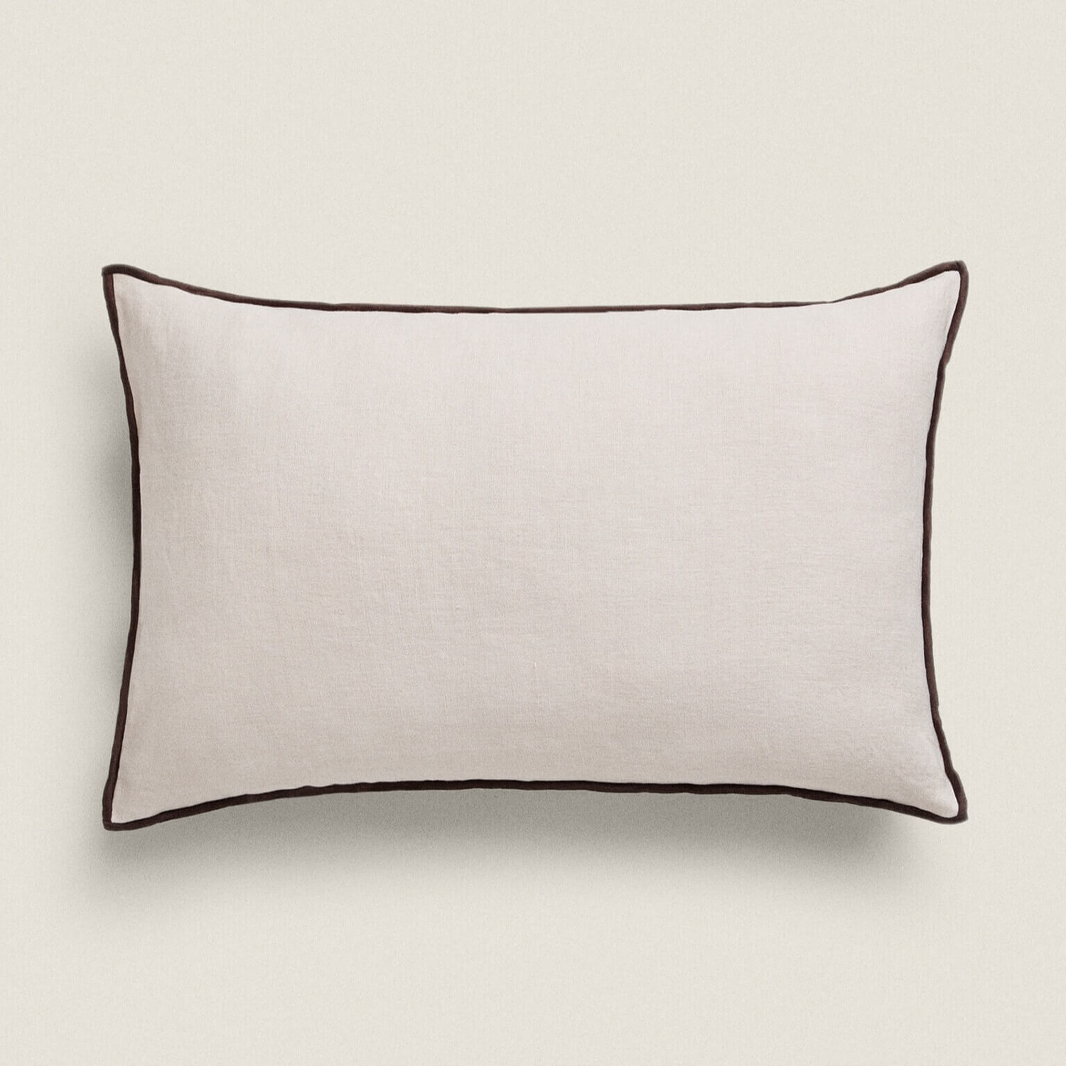 

Чехол для подушки Zara Home With Overlock, бежевый