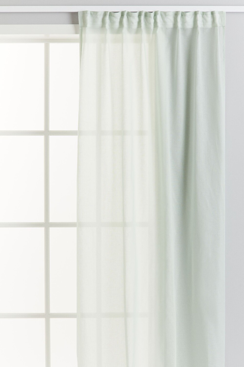 

Комплект штор H&M Home Airy Multiway, 2 предмета, светло-зеленый