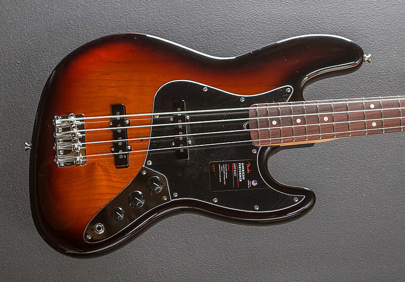 

Американский исполнитель Jazz Bass - 3 цвета Sunburst с палисандровым деревом Fender American Performer Jazz Bass – w/Rosewood