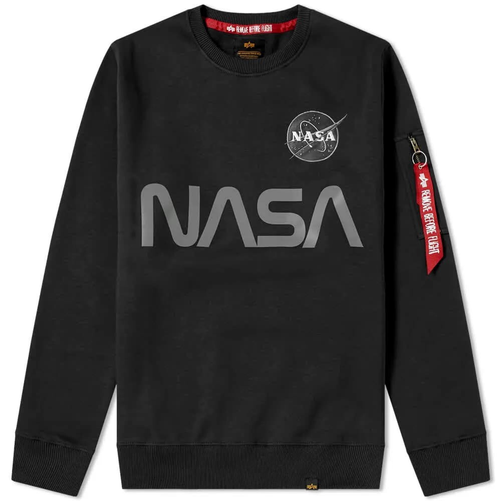 Толстовка Alpha Industries NASA Reflective Crew Sweat