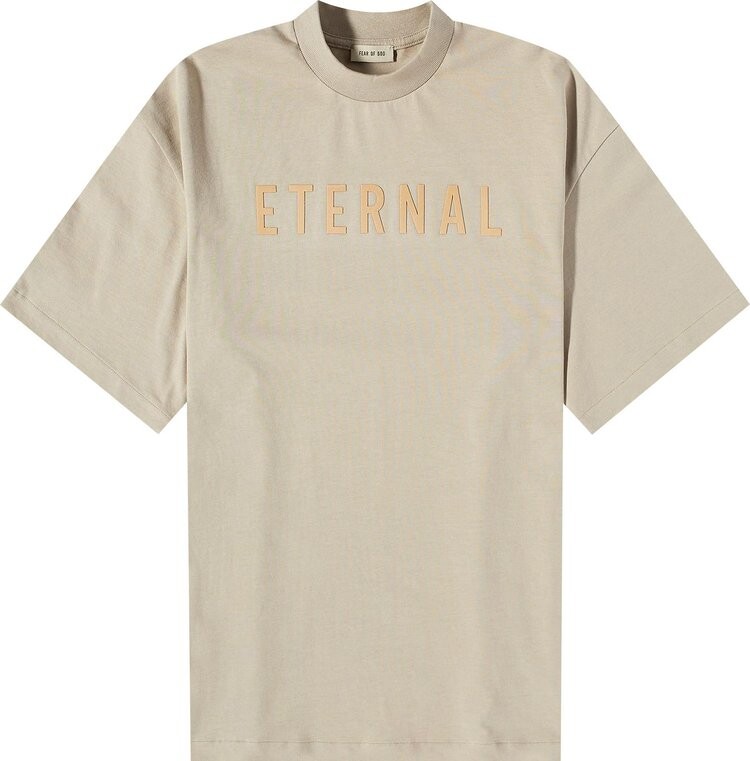 

Футболка Fear of God Eternal Short-Sleeve T-Shirt Dusty Beige, загар, Серый