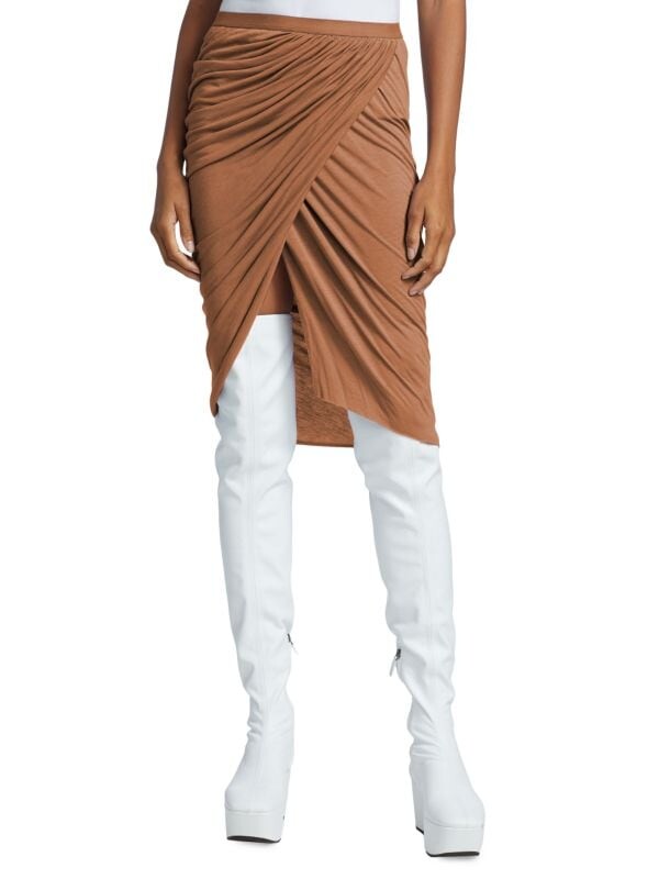 

Облегающая юбка lilies vered со сборками Rick Owens Dark tangerine